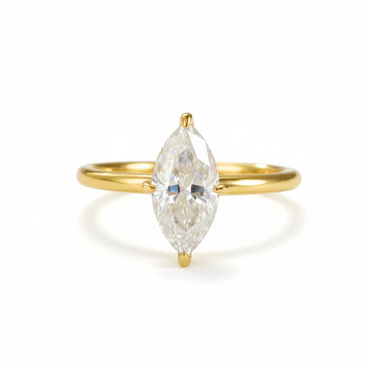 Ring Isabella - 2 Carat Moissanite Marquise Sparkle Women's Ring Velanci