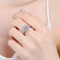 Ring Francesca - Sparkling 1 Carat Moissanite Halo Women's Ring Velanci