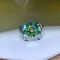 Signet Ring Valentina - 10ct Moissanite Sterling Silver Women's Ring Velanci