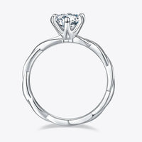 Ring Valentina - 1 Carat Moissanite, Sterling Silver Women's Ring Velanci