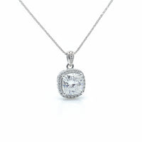5 Carat Moissanite Sterling Silver Necklace Velanci