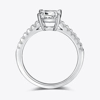 Moissanite Ring Aurelia - 1.21ct Silver Shine Everyday Women's Ring Velanci