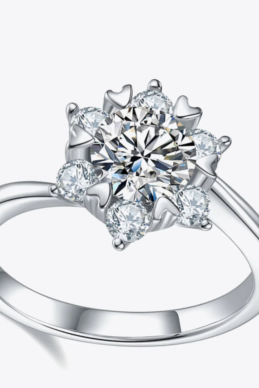 Ring Giovanna - 1ct Moissanite Radiant Shine Center Stone Women's Ring Velanci