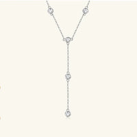 Moissanite Necklace - 1.1 Carat D Color VVS1 Sterling Silver Velanci