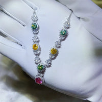 3.5 Carat Moissanite Sterling Silver Necklace Velanci
