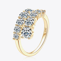 Moissanite Ring Giulia - Minimalist Coastal Shine 925 Silver Women's Ring Velanci