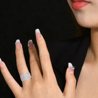 Ring Bianca - Moissanite Minimalist Coastal Sparkle Women's Ring Velanci