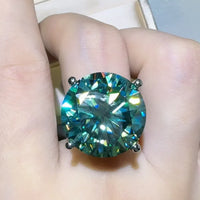 Ring Bianca - 20ct Moissanite Sterling Silver Ring Women's Ring Velanci