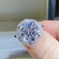 5 Carat Moissanite Sterling Ring Amelia - Coastal Shine Women's Ring Velanci
