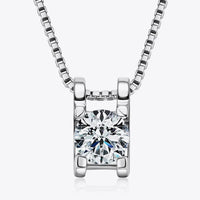 Moissanite Sterling Silver Necklace - Coastal Sparkle Velanci