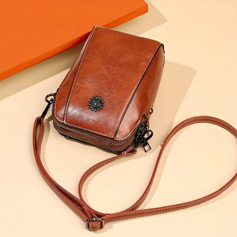 Velanci Luciana Luxe Leather Crossbody Bag