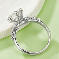 Ring Alessia - 2ct Moissanite Sterling Silver Shine Women's Ring Velanci