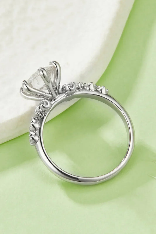 Ring Alessia - 2ct Moissanite Sterling Silver Shine Women's Ring Velanci