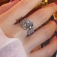 Three-Layer Ring Isabella - 3-Carat Moissanite Brilliance Women's Ring Velanci