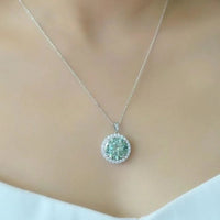 10 Carat Moissanite Platinum-Plated Necklace Velanci