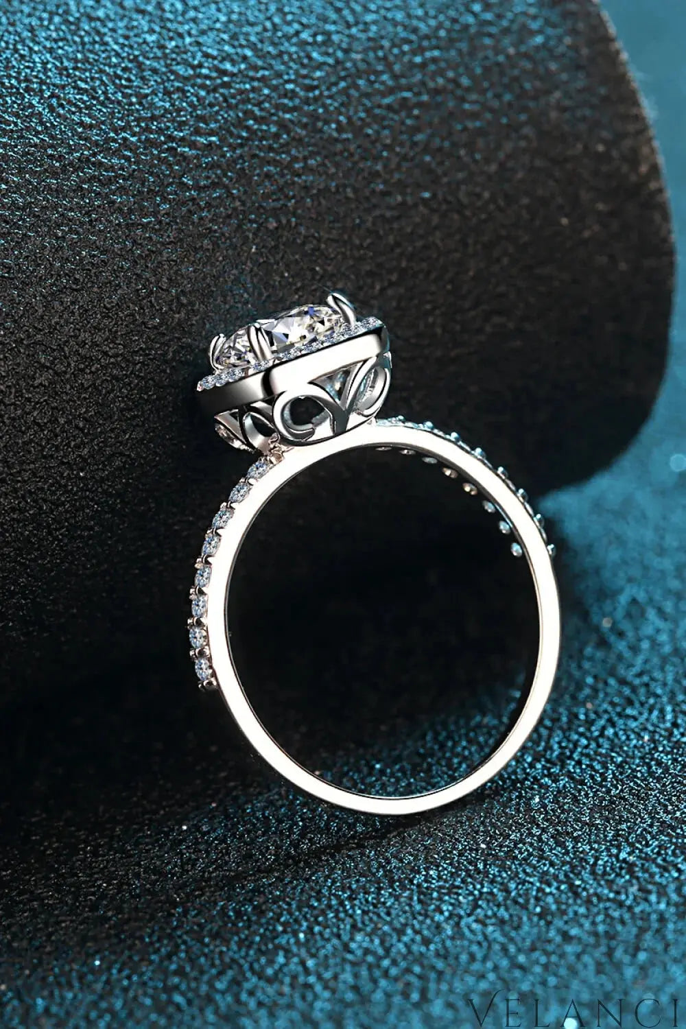 Square Moissanite Ring Giulia - Crisp Brilliance Shine Women's Ring Velanci
