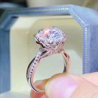 Ring Isabella - 2 Carat Moissanite Sterling Silver Women's Ring Velanci