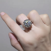 3 Carat Moissanite Ring Livia - Brilliant Fire Shine Women's Ring Velanci