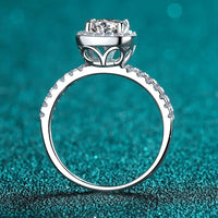 Square Moissanite Ring Giulia - Crisp Brilliance Shine Women's Ring Velanci