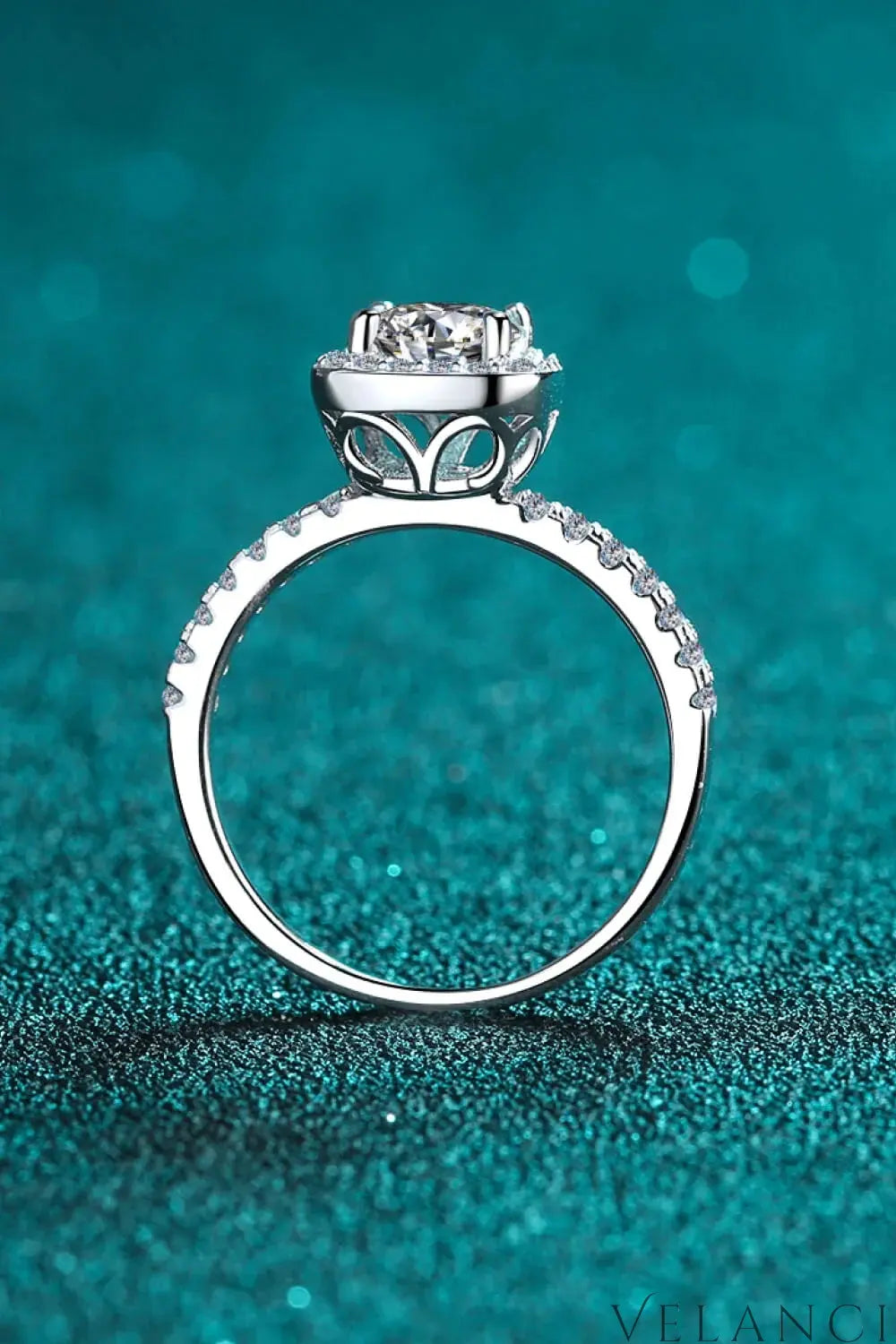 Square Moissanite Ring Giulia - Crisp Brilliance Shine Women's Ring Velanci