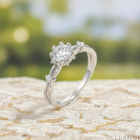 Sterling Silver Inlaid Zircon Ring Alessandra - Sparkle Velanci