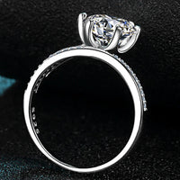 3 Carat Moissanite Ring Isabella - Six-Prong Solitaire Women's Ring Velanci