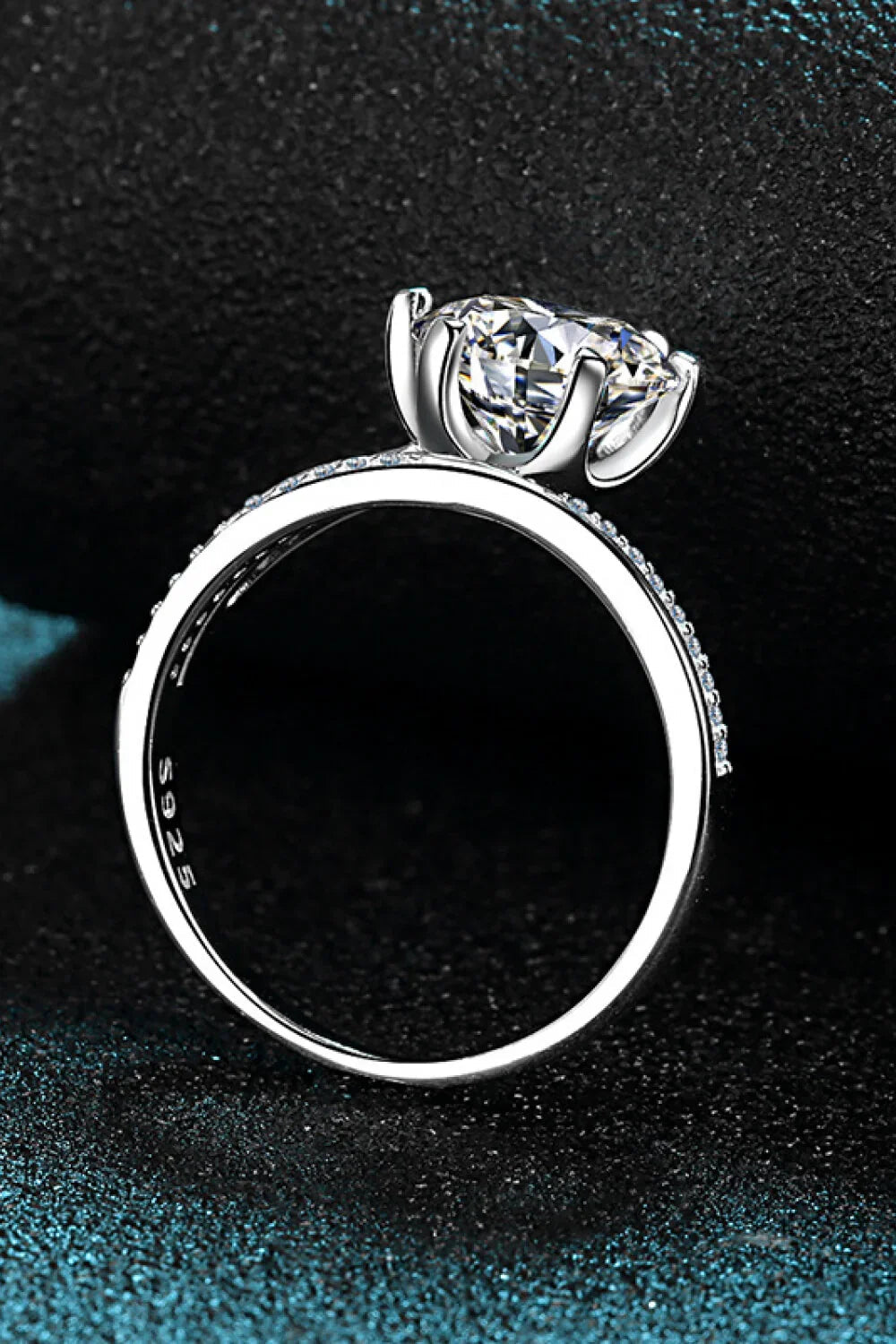 3 Carat Moissanite Ring Isabella - Six-Prong Solitaire Women's Ring Velanci
