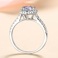 Ring Alessia - 1 Carat Heart-Shaped Moissanite Halo Women's Ring Velanci