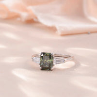 2 Carat Moissanite Ring Isabella - Bezel-Set Sparkle Women's Ring Velanci