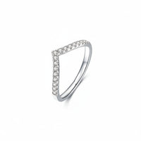 Ring Isabella - Platinum-Plated Moissanite Sterling Women's Ring Velanci