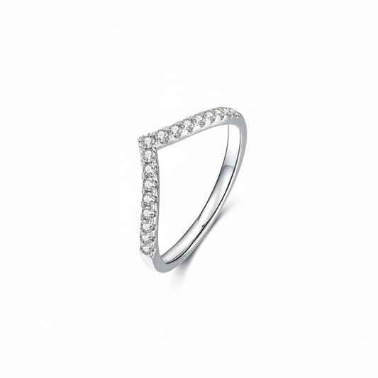 Ring Isabella - Platinum-Plated Moissanite Sterling Women's Ring Velanci
