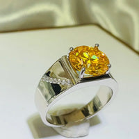 5 Carat Moissanite Sterling Silver Ring Lia - CoastalGlow Women's Ring Velanci