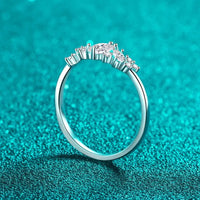 Moissanite Ring Alessia - Rhodium Plated Sparkle Shine Women's Ring Velanci