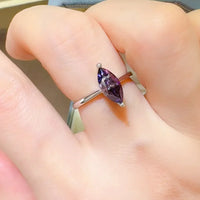 Ring Isabella - 2-Carat Moissanite, Platinum-Plated Silver Women's Ring Velanci