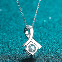 1 Carat Moissanite Sterling Pendant Necklace - Coastal Glow Velanci