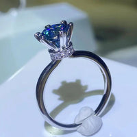Moissanite Ring Alessia - 1 Carat Minimalist Solitaire Women's Ring Velanci