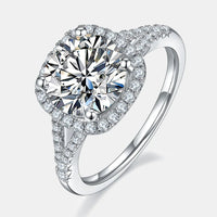 3 Carat Moissanite Halo Ring Giulia - Bold Center Sparkle Women's Ring Velanci
