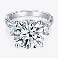 Ring Alessia - 8.6ct Moissanite, Platinum-Plated, Silver 925 Women's Ring Velanci