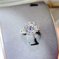 5 Carat Moissanite Ring Isabella - Sterling Shine Everyday Women's Ring Velanci