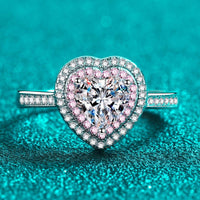 Ring Francesca - Sparkling 1 Carat Moissanite Halo Women's Ring Velanci