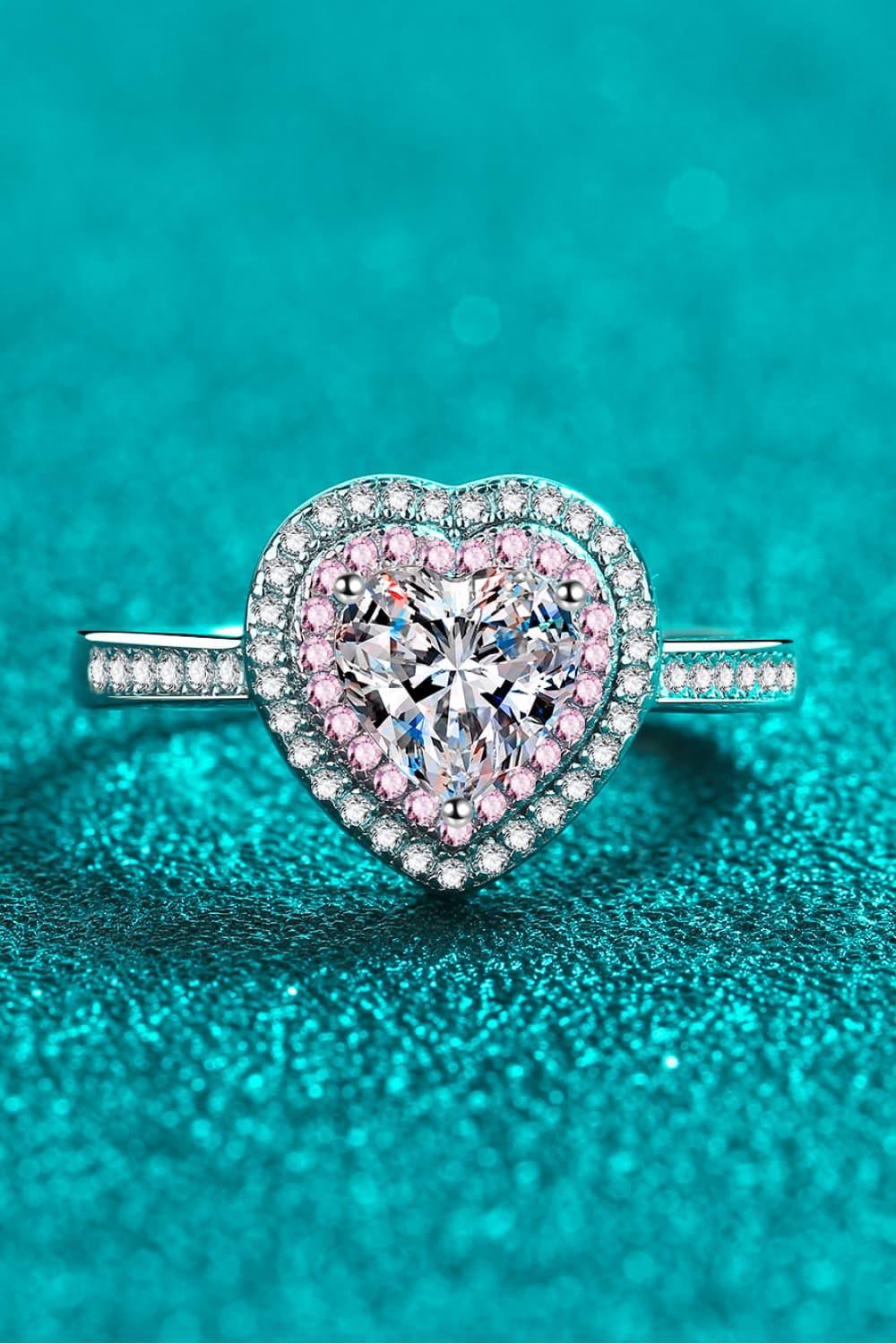 Ring Francesca - Sparkling 1 Carat Moissanite Halo Women's Ring Velanci