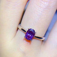 Moissanite Ring Alessia - 1 Carat, 4-Prong Solitaire Women's Ring Velanci