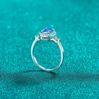 Timeless Solitaire Ring Giulia - 1ct Moissanite 925 Silver Women's Ring Velanci