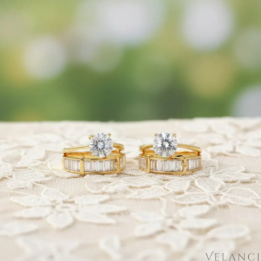 Ring Giulia - 18K Gold-Plated Zircon Ring, Elegant Shine Velanci