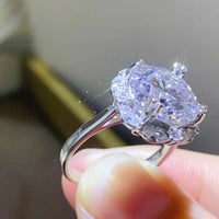 5 Carat Moissanite Sterling Ring Amelia - Coastal Shine Women's Ring Velanci
