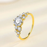 1 Carat Moissanite Ring Isabella - Coastal Sparkle Shine Women's Ring Velanci