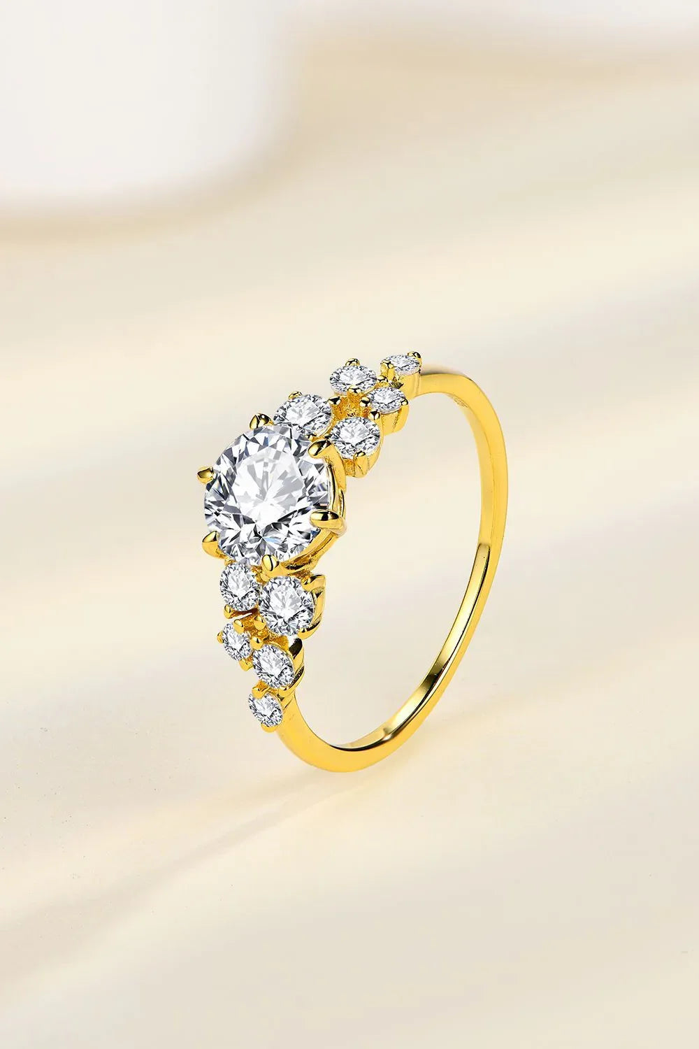 1 Carat Moissanite Ring Isabella - Coastal Sparkle Shine Women's Ring Velanci