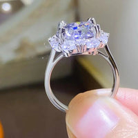 5 Carat Moissanite Sterling Ring Amelia - Coastal Shine Women's Ring Velanci