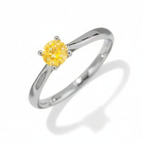 Moissanite Ring Valentina - 0.5ct Solitaire Shine Women's Ring Velanci