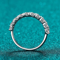 Moissanite Ring Alessia - Minimalist Sterling Silver Shine Women's Ring Velanci